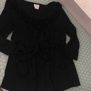 Black Maternity 3/4 sleeved Top